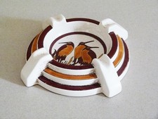 Cendrier style art déco céramique Keralouve Décor aux hérons