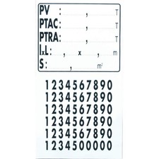 Autocollants pour plaque de