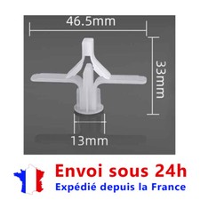 Lot de 10 chevilles plastique placo BA13 bricolage en forme d'avion