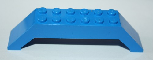 Lego blue slope 10x2x2 - blue,