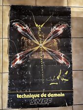 Affiche- SNCF- Signée DALI  Année 1976 Technique De Demain