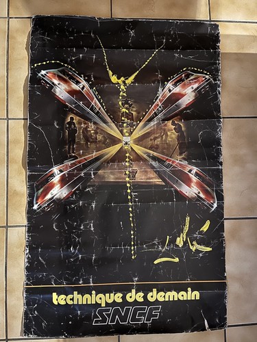 Affiche sncf signée - signée, dali