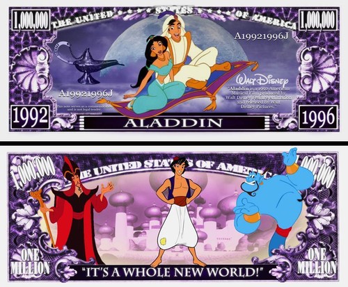 Aladdin billet million - ,