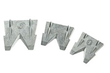 Ensemble 3St. Hammerkeil pour Poignées Et Semis Manche de Hache Métal Cale 4-5-6