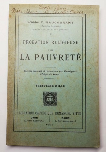 Rare livre ancien probation - rare,
