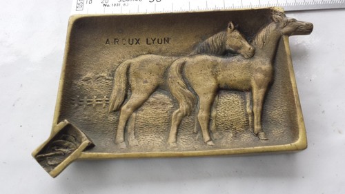 Ancien rare cendrier bronze - ancien,