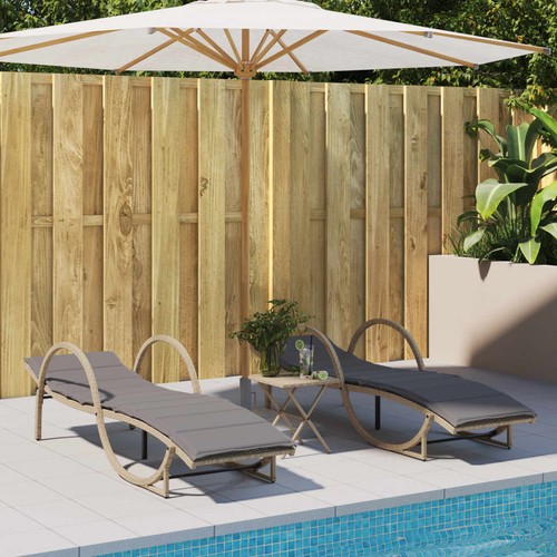 Lot chaises longues et - 2,