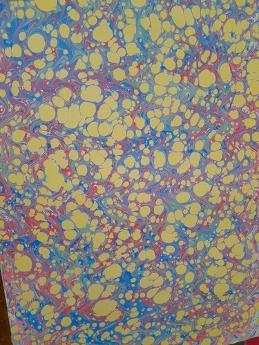 Papier marbré cuve - cuve, de
