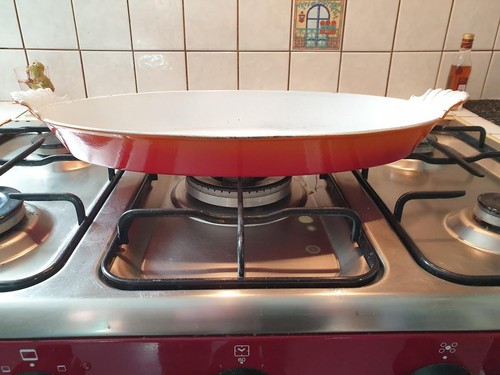 Plat poisson fonte émaillée - plat,