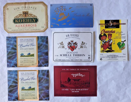 Lot 14 etiquettes - lot, de