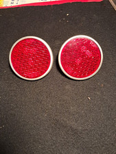 Paire De Catadioptre Ancien  Diam, 57mm. Auto Velo  Remorque...