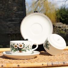 Duo de tasses à thé + soucoupes Villeroy & Boch modèle Botanica pour Clacquesin