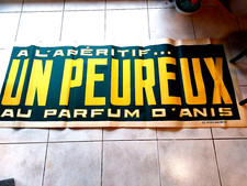 Affiche publicitaire ancienne UN PEUREUX Anis - Absinthe Kirsch Fougerolles -