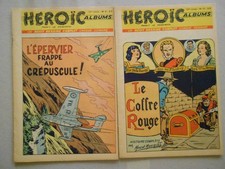 HÉROÏC-ALBUMS lot de 6 fascicules  de la 10ème année 1954 Weinberg Moniquet