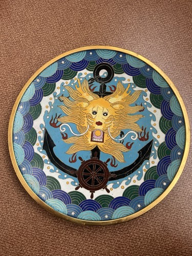 Ancienne assiette cloisonné - assiette,