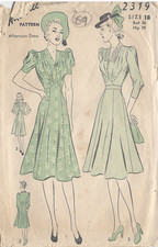 Robe Vintage Années 1940