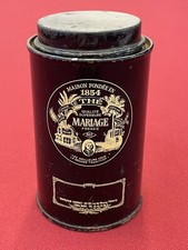 Ancienne Boîte Métal Thé MARIAGE FRÈRES MF Laquée