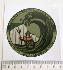 POSSEIDON  -SRT 6 - Marquise Nord  - RGNA - Autocollant diamètre 80mm