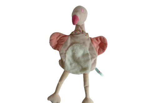 Doudou marionnette flamant - ,