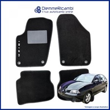 Série 4 Tapis - Tapis De Moquette Noirs Pour SEAT IBIZA III De 2002 À 2008