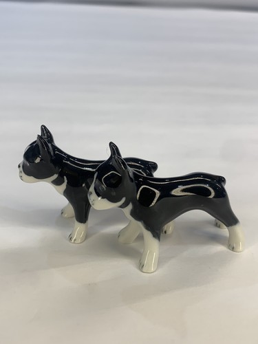 Twin boston terrier figurines - boston,