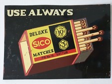 Plaque En Étain Vintage Inde