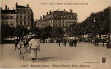 Cpa lyon rickshas chinois - ak,