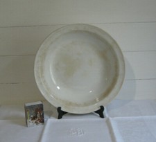 Creil Montereau plat blanc faïence service ancien vaisselle blanche N°1