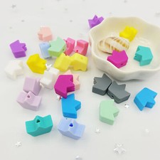 Perle en Silicone Feuille