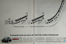 volkswagen golf car vintage print ad !! " New Golf G60 "