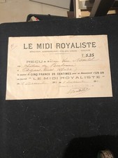 Reçu journal le midi - ",