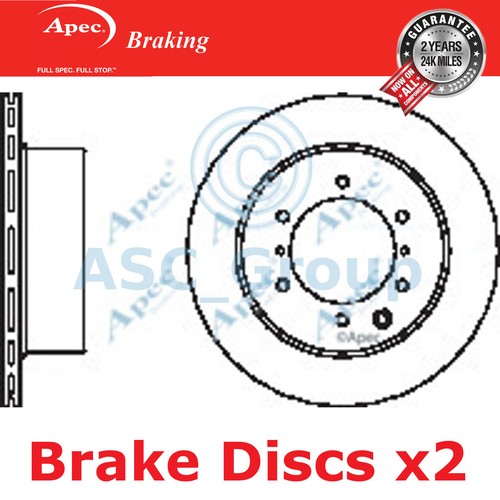 Apec braking 315mm ventilé - 2x,