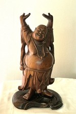 CHINE : STATUE EN BOIS BOUDDHA