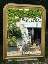 Miroir de style Louis Philippe en bois doré 135x105cm