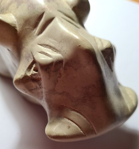 Figurine hippopotame pierre - figurine,