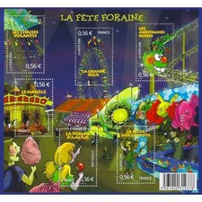 Feuillet f4378 fête foraine - fête,