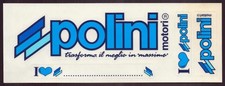 Autocollant " Polini Motori " Pièces pour scooters