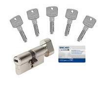 Insert de cylindre de porte, serrure Bricard avec 5 clés