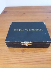 Petite boite au trésor "coffre 7580 Zurich" avec une vingtaine de fausses pièces
