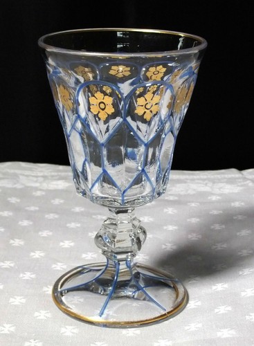 Rare verre doré - et, émaillé