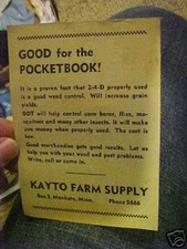 B40 Vintage Farm Ad Advertising Ag agriculture Chemical