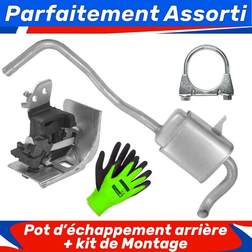Pot échappement arrière - d’échappement,