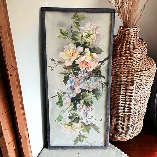 Tableau ancien pastel aux - tableau,