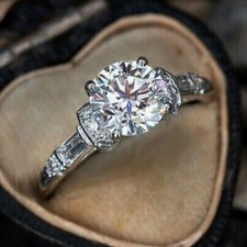 Bague art déco ronde taille