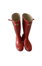 Bottes Hunter femme rouge taille 38 bon état elegante confortable 