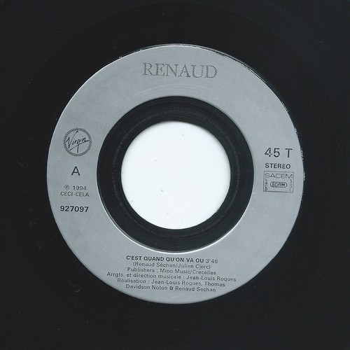 Renaud est quand on va - c'est, qu'on