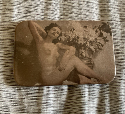 Ancien miroir poche photo - ancien, de