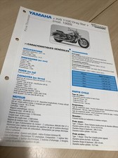 Yamaha XVS1100 Drag Star type 5EL1 1999 Fiche technique moto RMT ETAI XVS 1100
