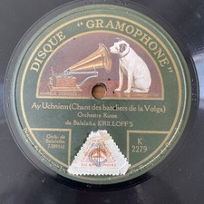 78 rpm Orch Russe Balalaika KRILLOFF'S - Krakoviak - GRAMOPHONE K 2279