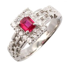 BIJOUX Bague Diamant Rubis
